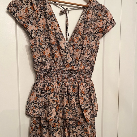 American Eagle Outfitters Floral Dress in Black and Pink - Picture 1 of 4